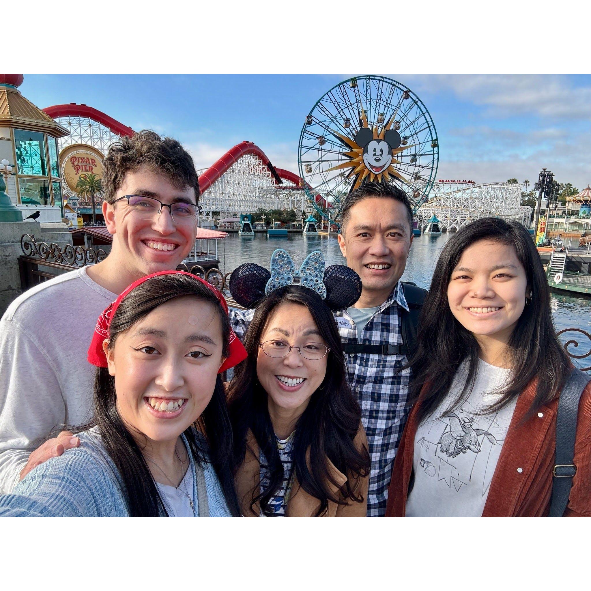 January 2, 2024 - The two of them along with Josie’s family went to Disneyland and California Adventure!
