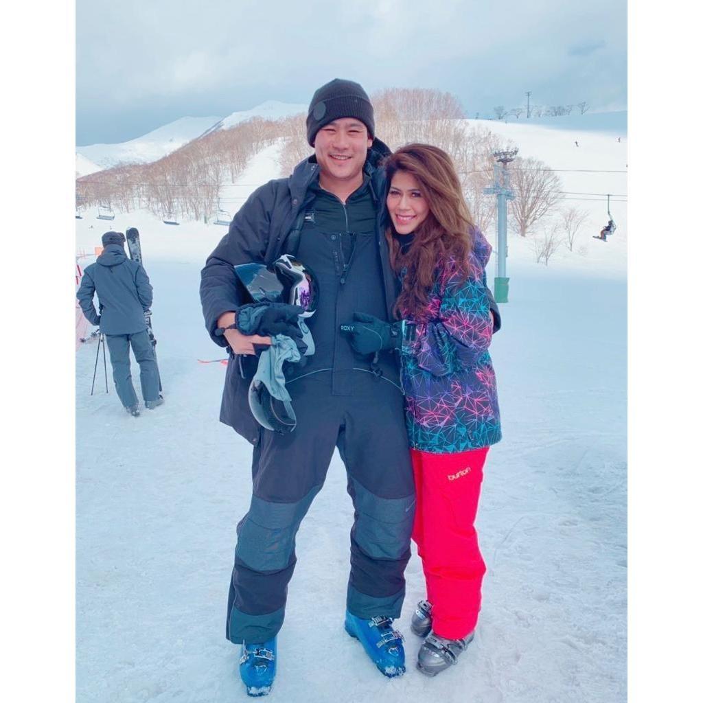 After a long day on the slopes in Niseko.