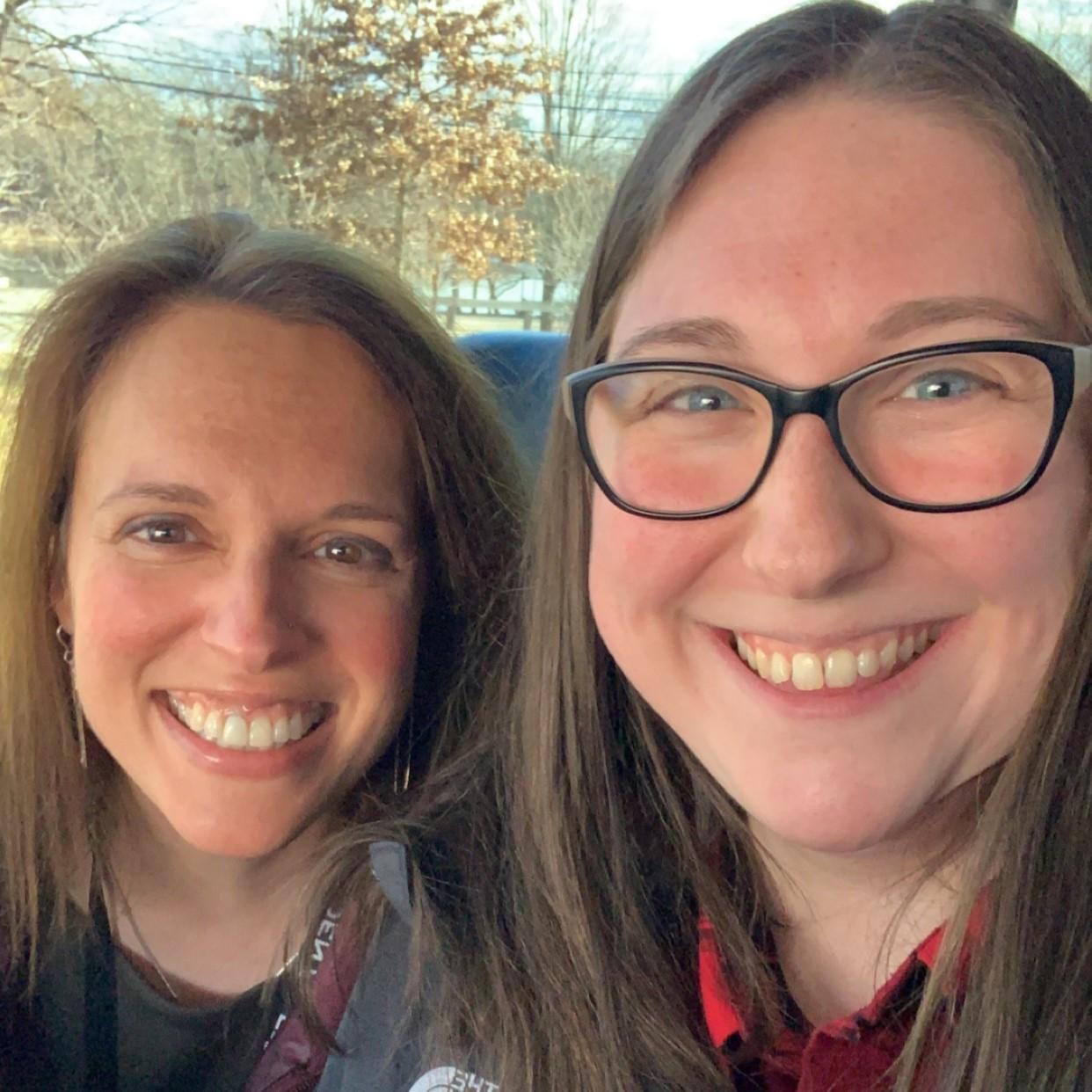 Ashley and her Maid of Honor, Patrice! Coworker to boss to best friend!!