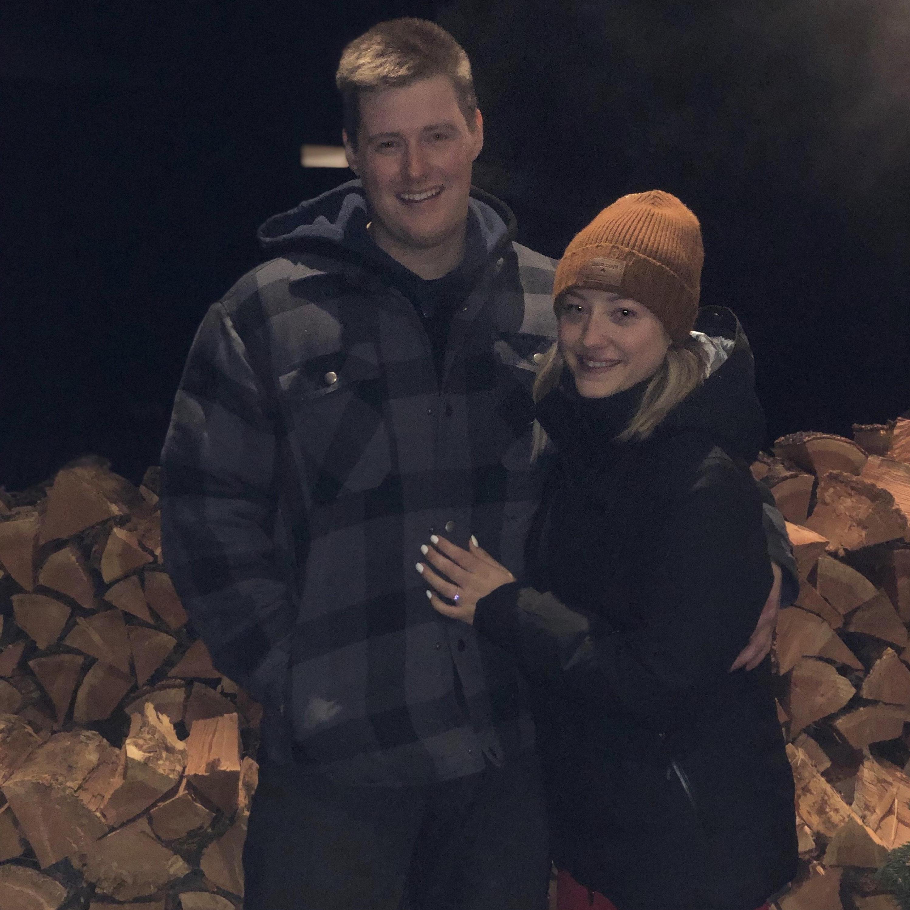 The proposal night when Morgan finally stopped crying.