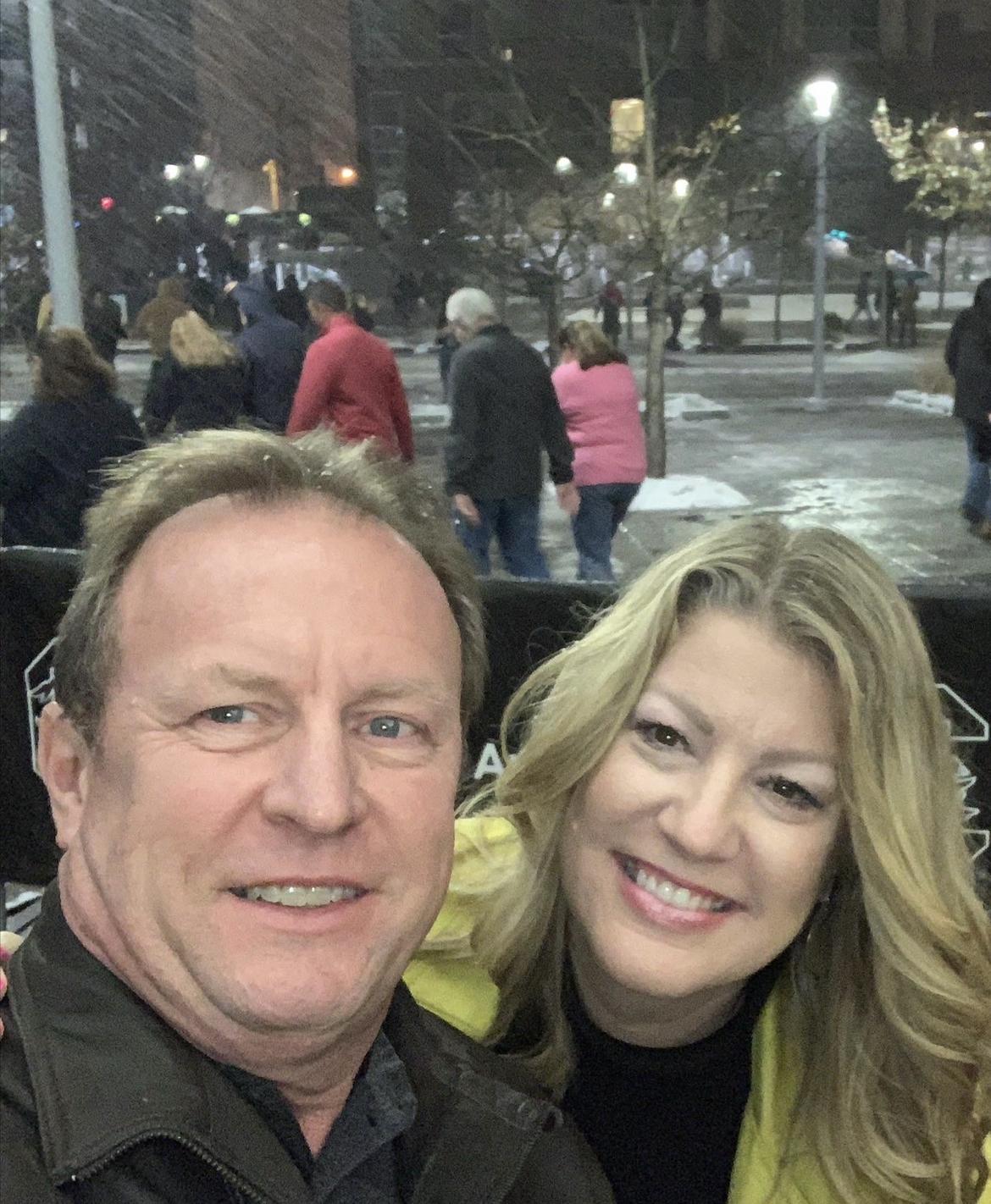 Coming out of the Alabama Concert in Columbia, SC to snow on January 22, 2022