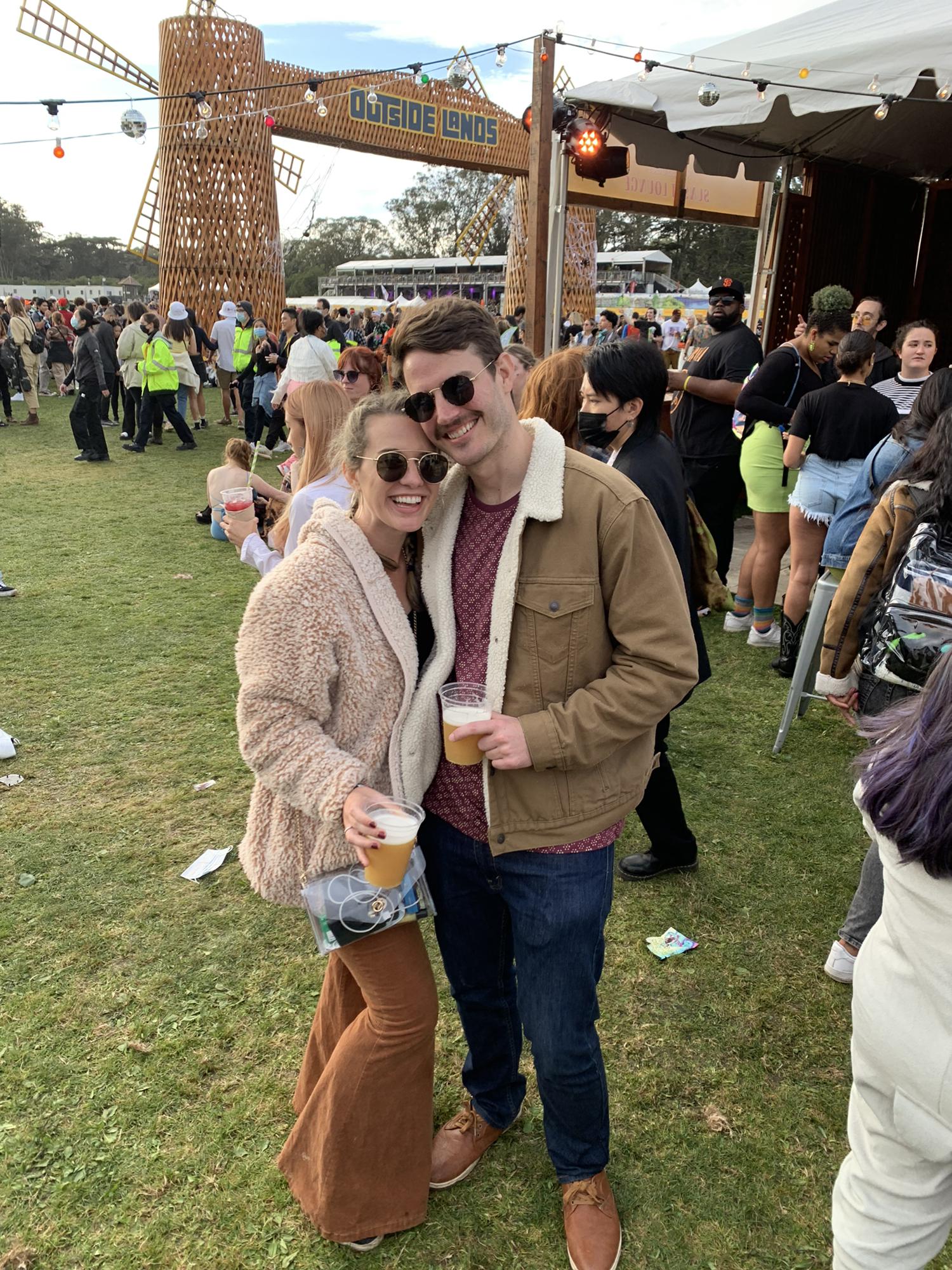 At a music festival in San Francisco for Halloween