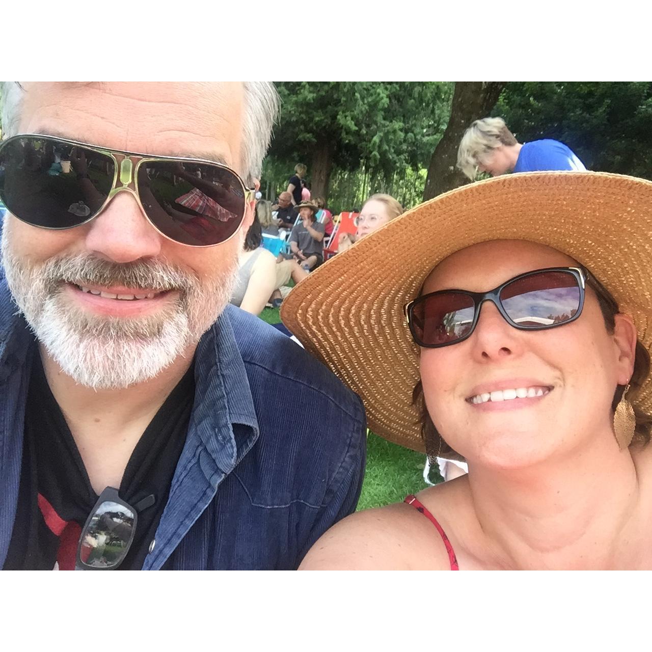 We were about to see The Decemberists at Edgefield.