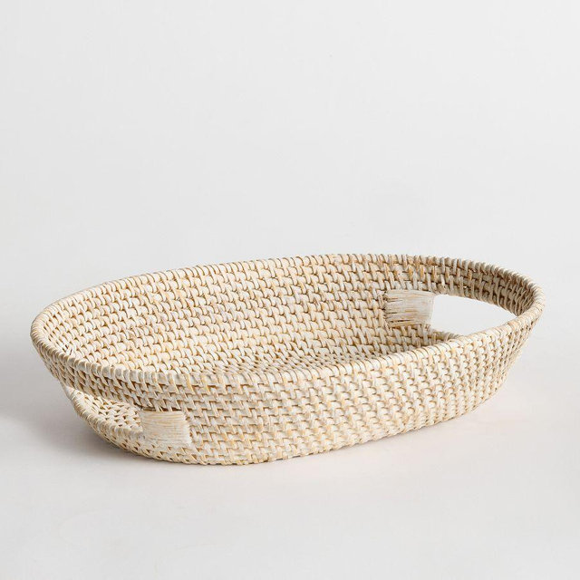 Tava Handwoven Bread Basket - Light Natural