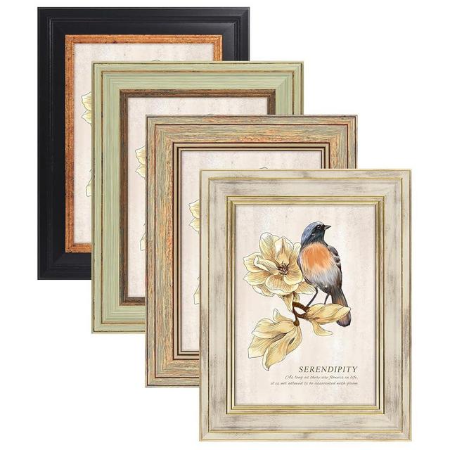 AAQ 4 Pack 5x7 Picture Frame - Picture Frames with Plexiglass,Photo Frame for wall & tabletop picture frames
