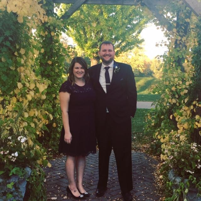 Celebrating a friend's wedding -- it's not often we get all dressed up!