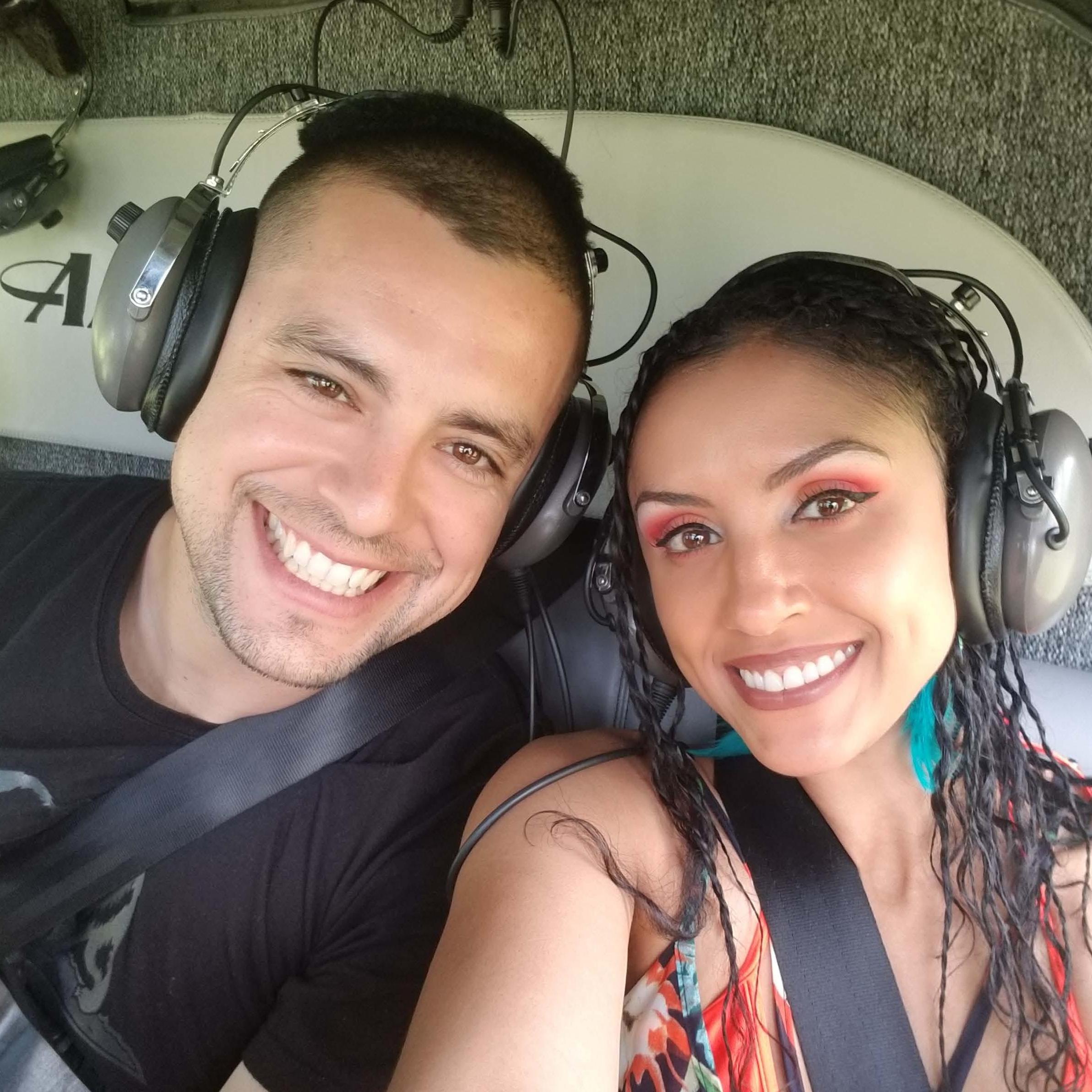 Edgar's first helicopter ride!