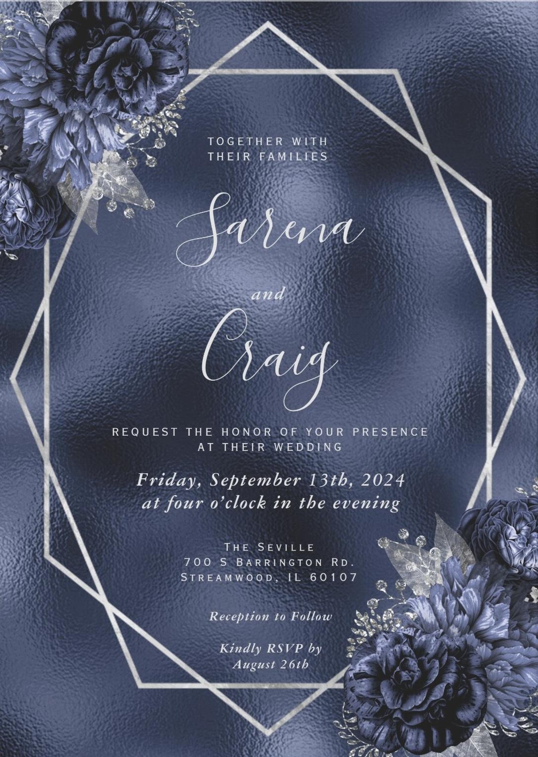 The Wedding Website of Sarena Smith and Craig Smith