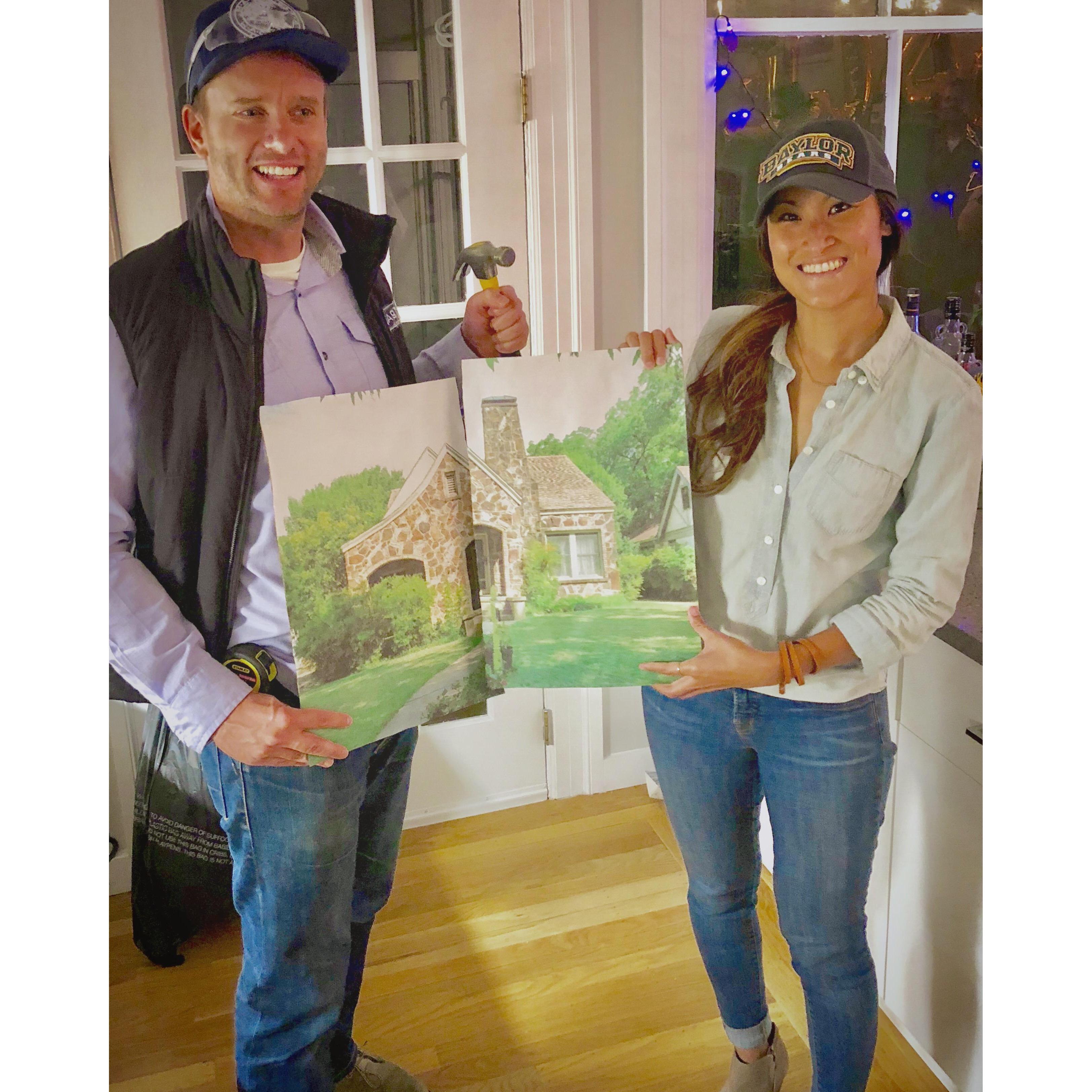 Chip and Joanna Gaines for Halloween :)