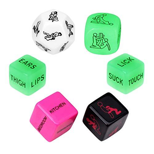 Funny Romantic Role Playing Dice Party Dice Game Dice,Novelty Gift for Hen Party, Honeymoon, bacherette Party,Him and Her, Bridal Shower, Groom Roast,Newlyweds, Wedding, Anniversary, Marriage