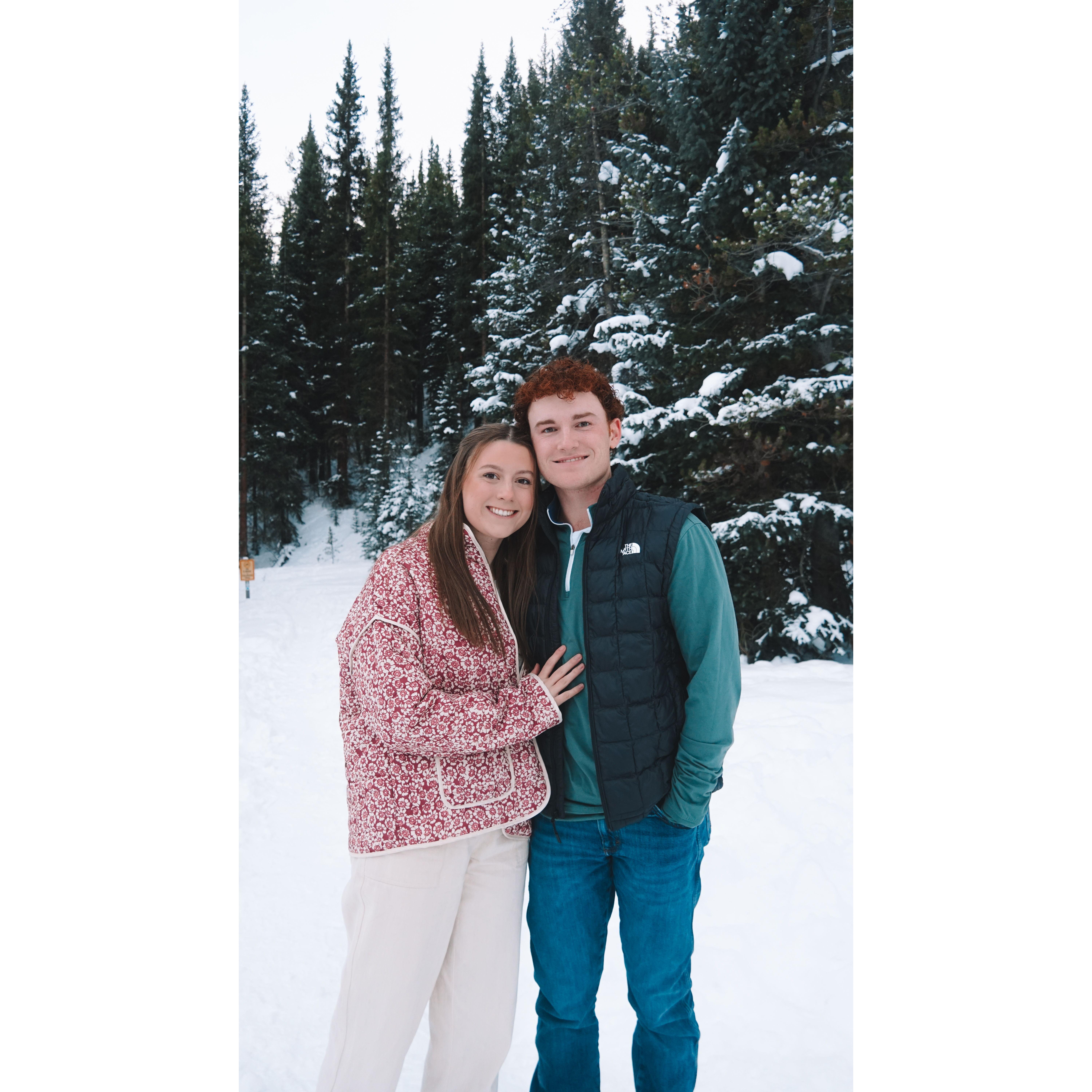 Our first ski trip with Will's family!