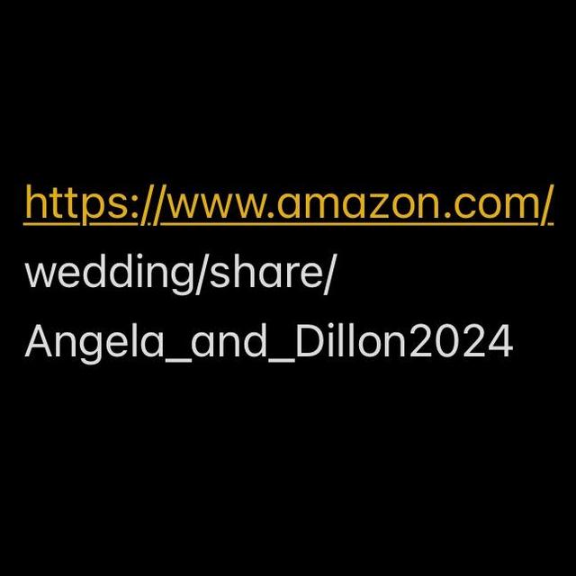 Angela Beling & Dillon Gurgul | Amazon Wedding Registry