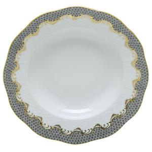 Fish Scale Gray Dessert Plate