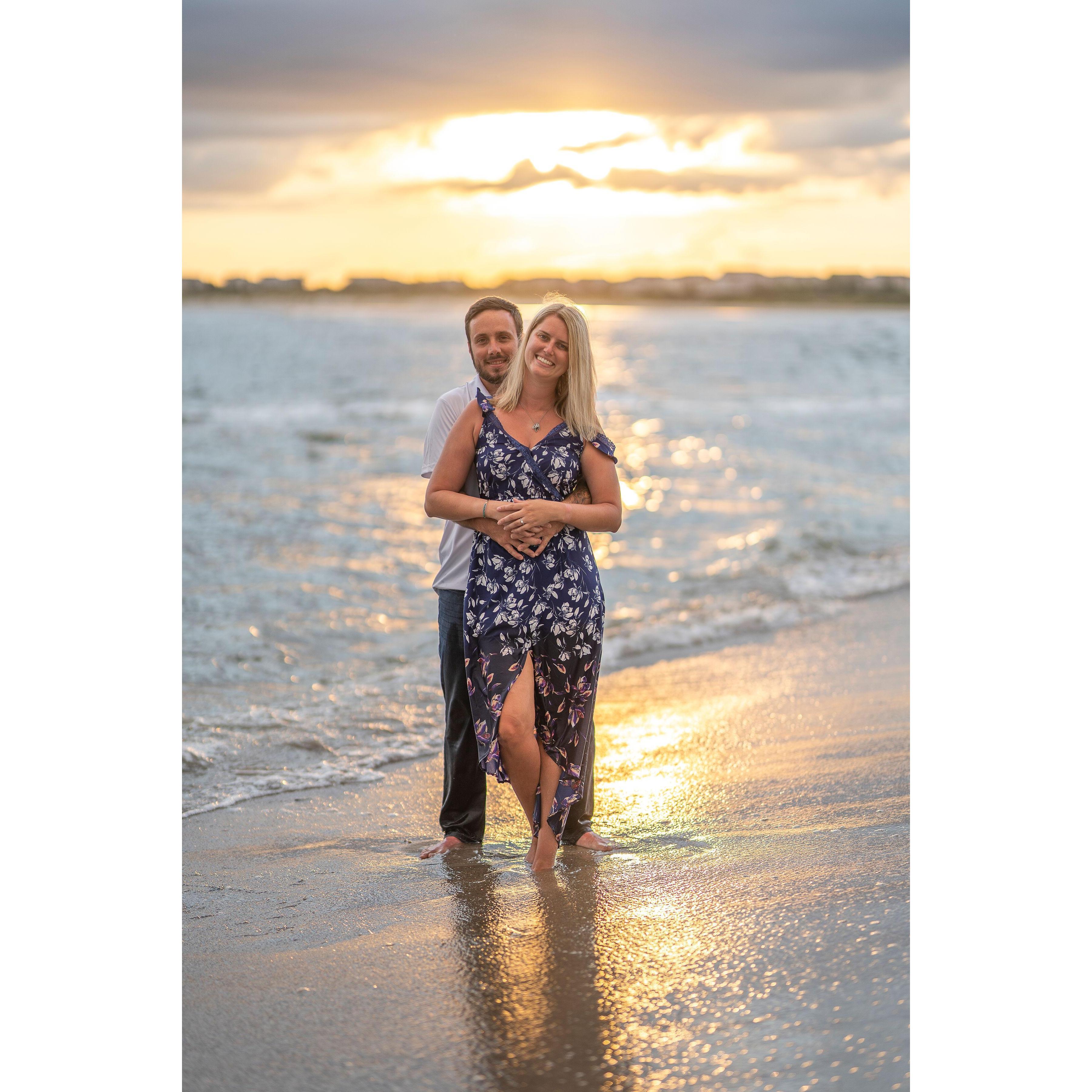 Gorgeous Sunset at Oak Island, North Carolina