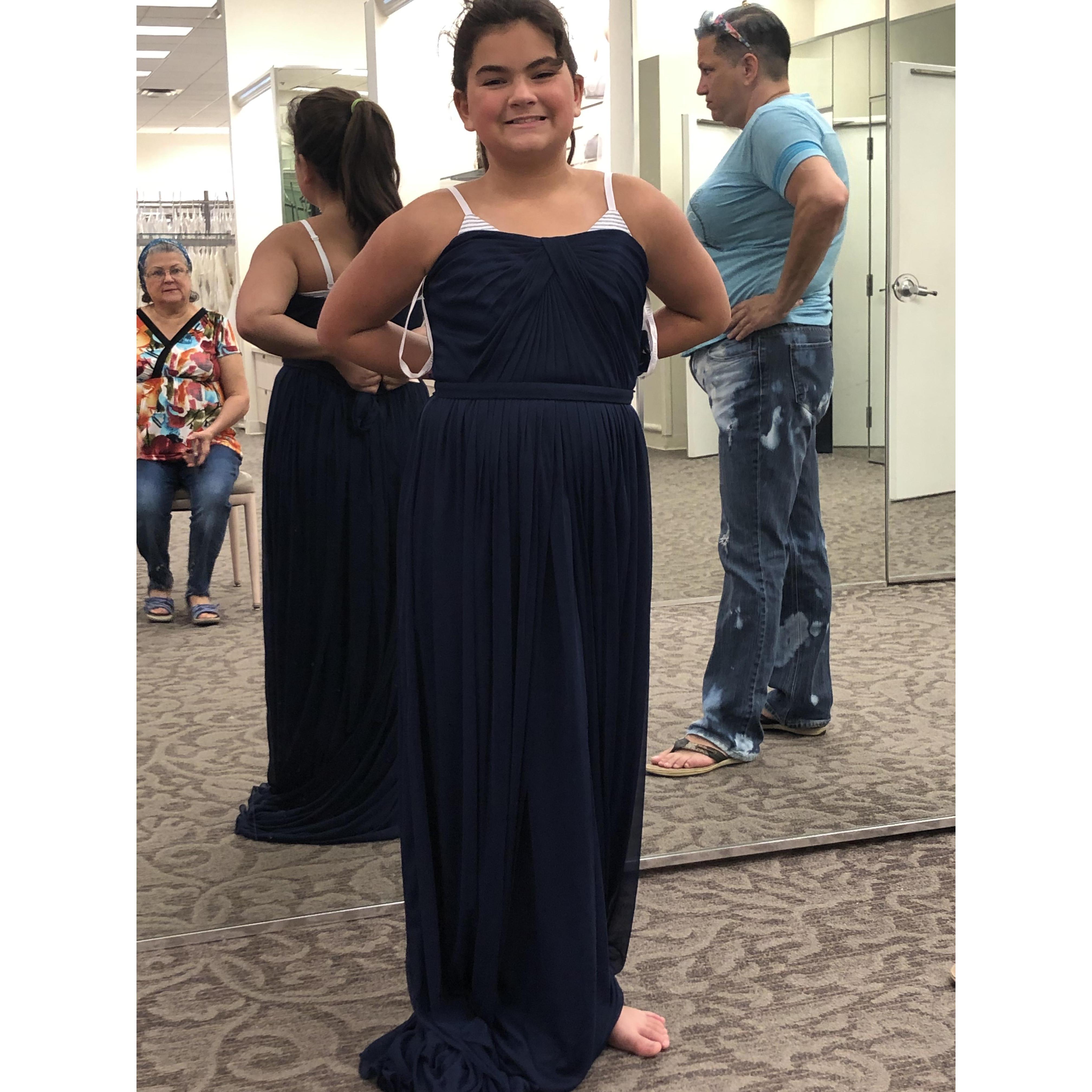 Kyrii trying on dresses!!!