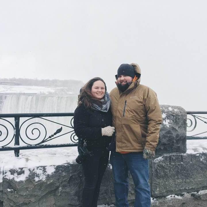 Overlooking Niagara Falls during a weekend getaway to Canada.