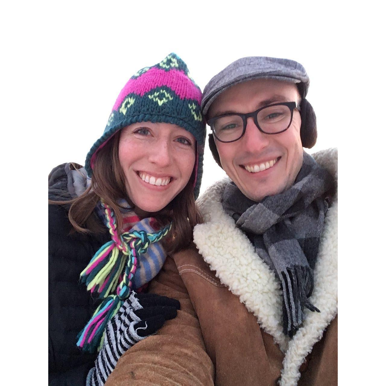 Right after we got engaged. 19 degrees!