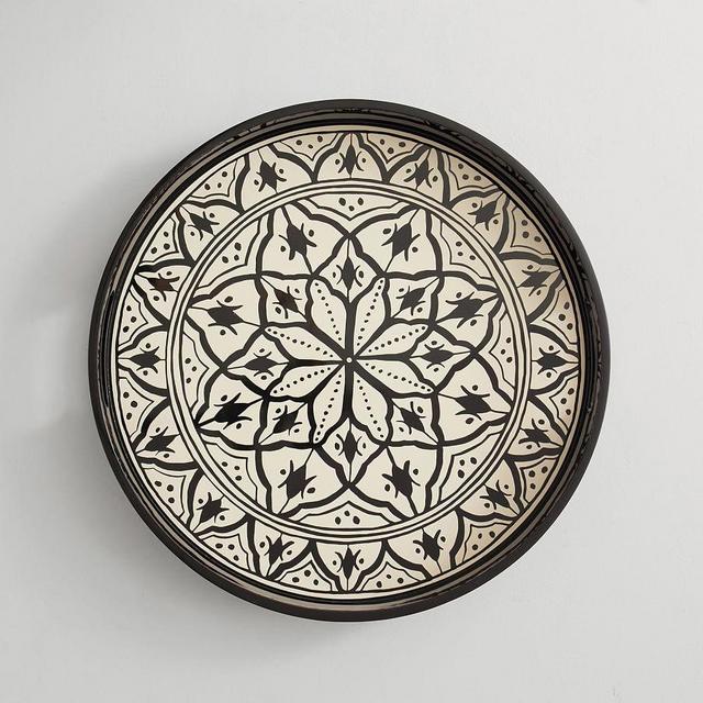 Marrakesh Round Lacquer Serving Tray