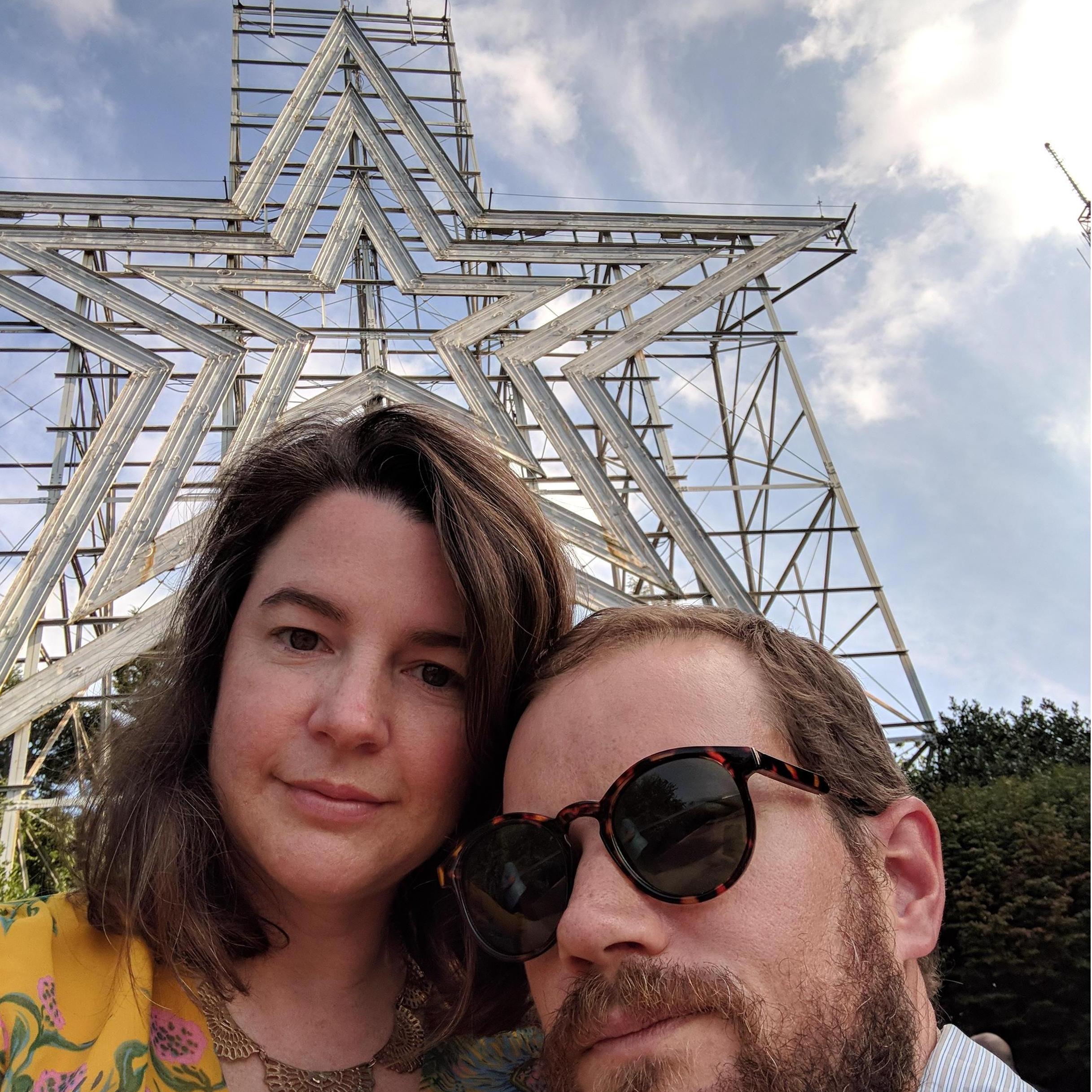 Visiting Ashley's hometown, Roanoke, VA, the "Star City of the South"