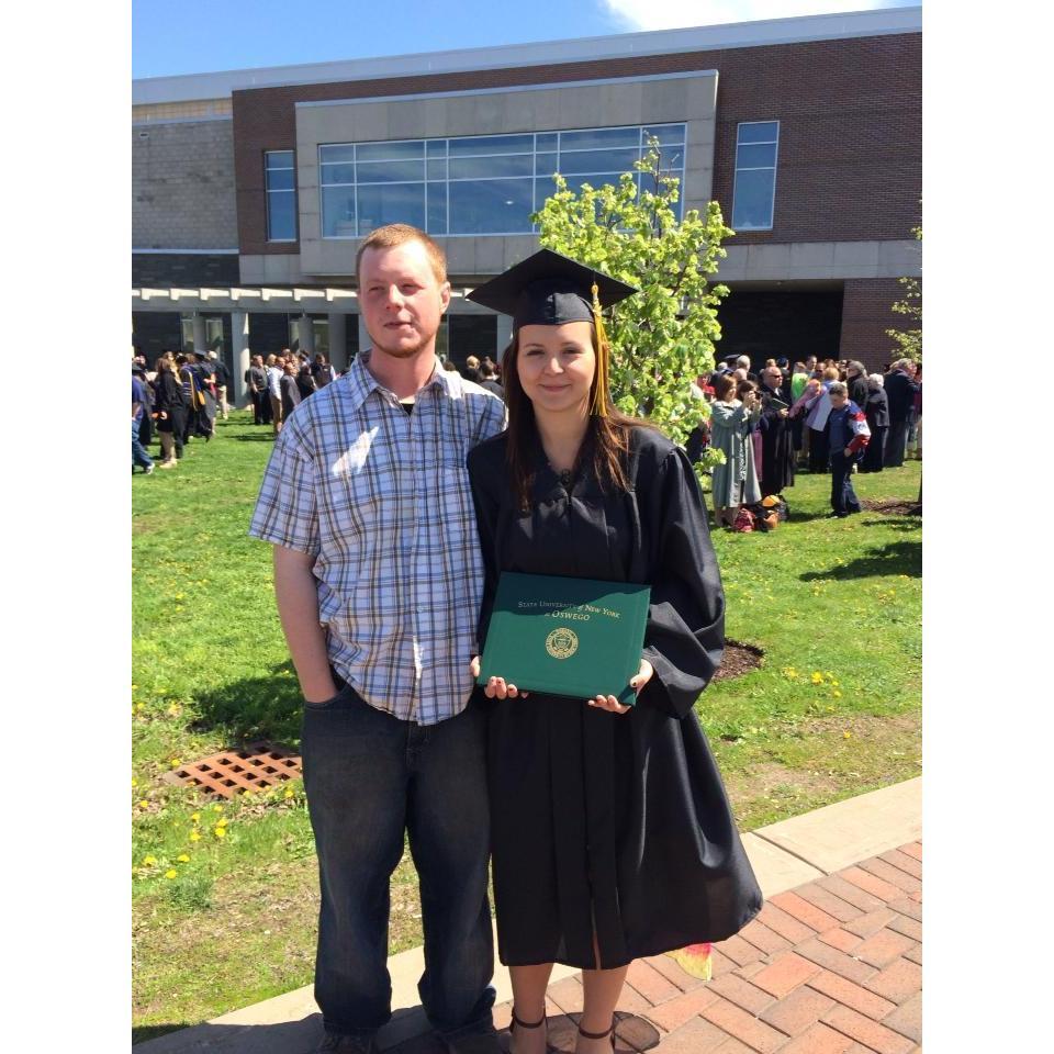 Ashley graduates from SUNY Oswego 2014