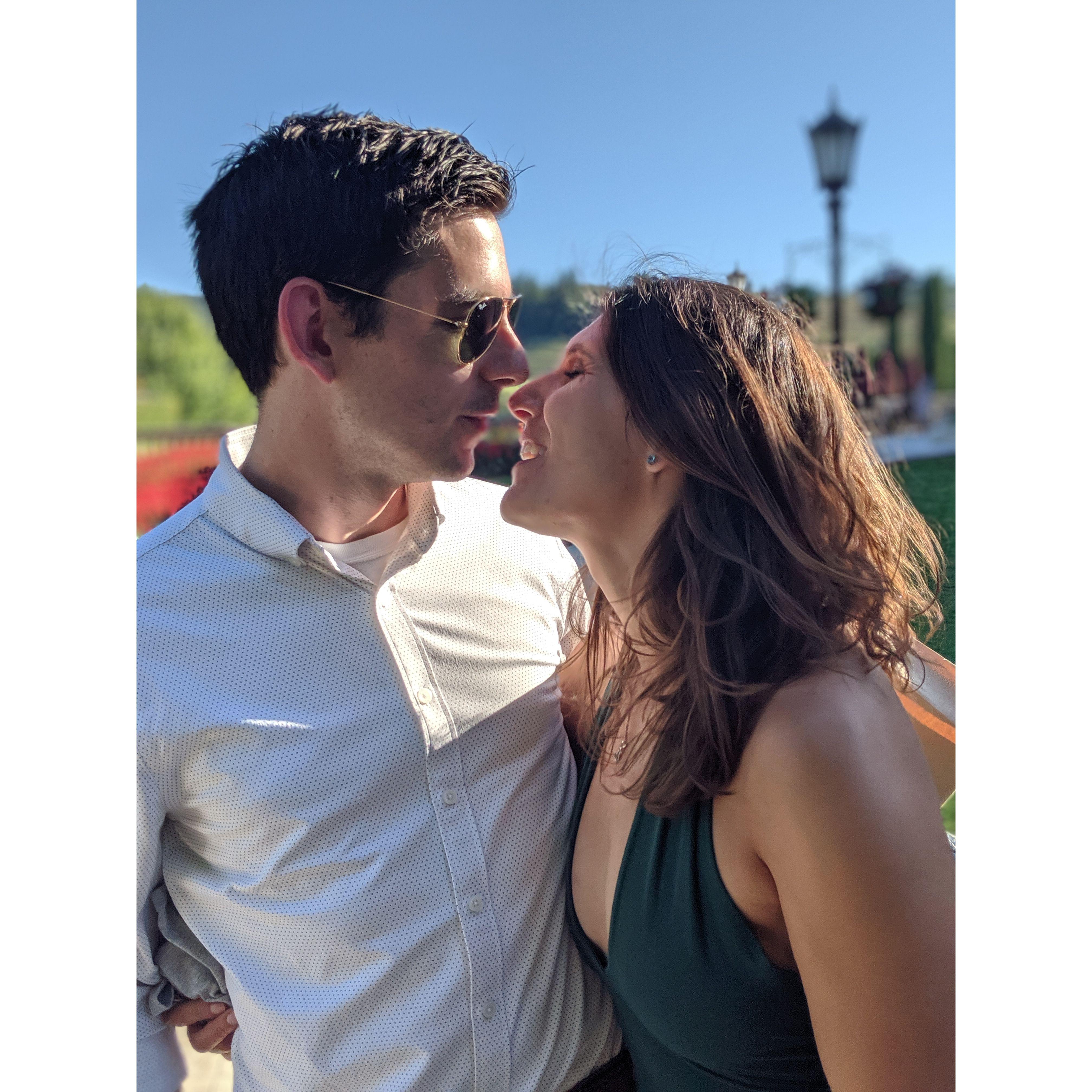 Paul surprised Becca for our 1 year anniversary by taking Becca to her favorite winery and surprising her with a private wine tasting. Paul's Top Gun moment was well deserved