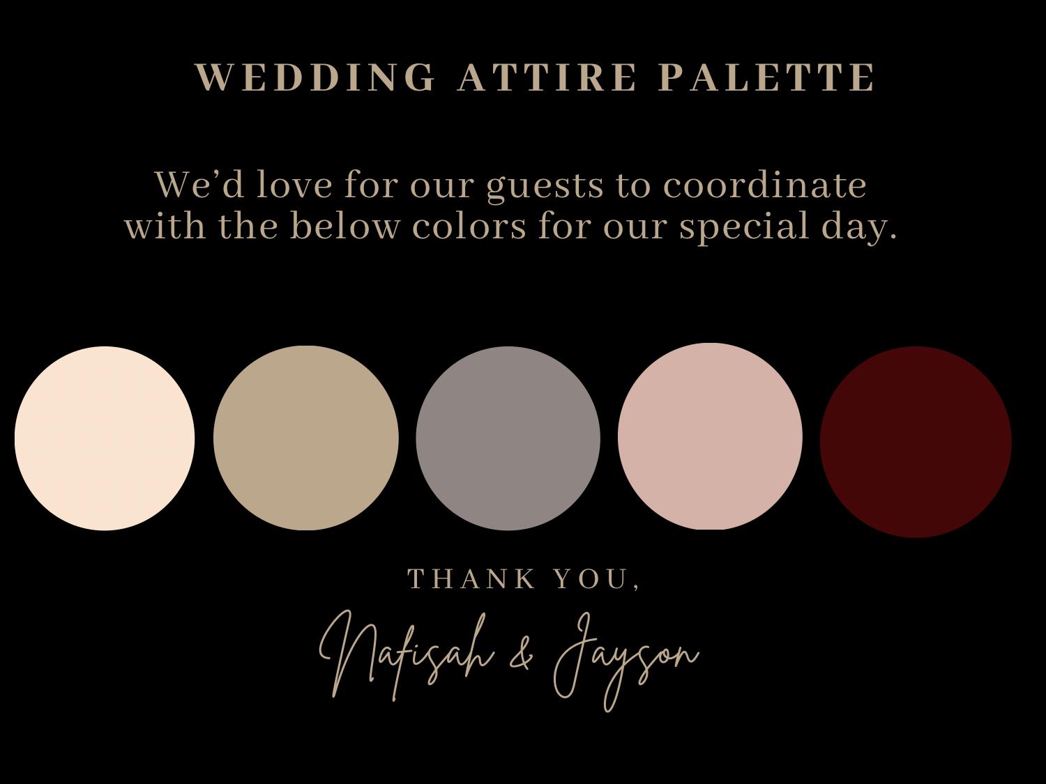 The Wedding Website of Nafisah Ali and Jayson Mathis