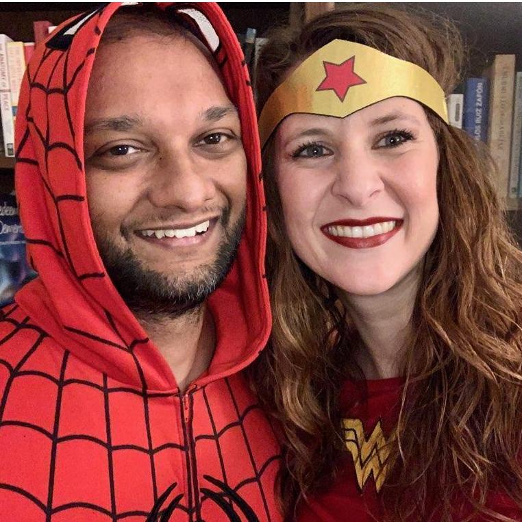 We were superheroes for Halloween 2020, joining forces with those who were assembling to #VoteOuttheVillain!