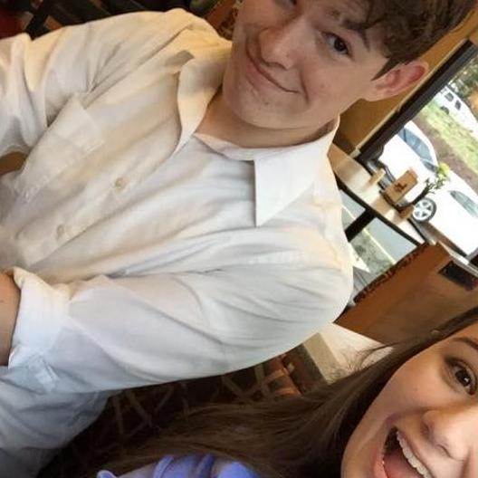 Chick-fil-a on the day we started officially dating, 2016