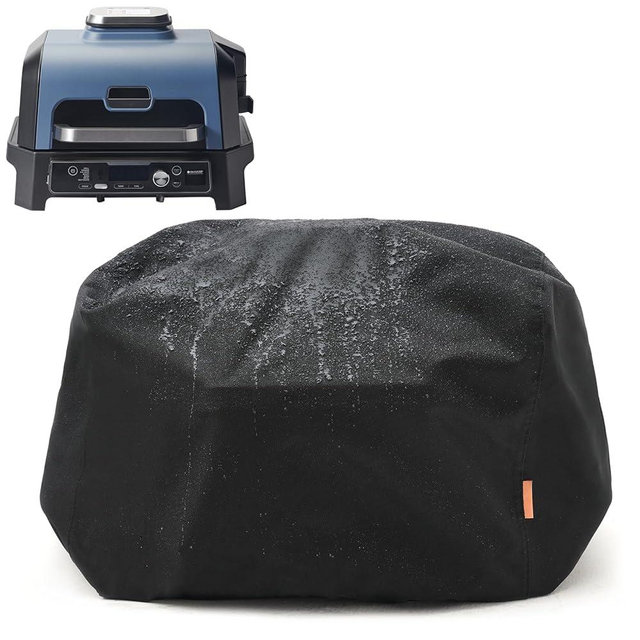 TRAVELIT Waterproof Cover for Ninja Woodfire Pro Premium XL Outdoor Grill, Outdoor Grill Accessories for Ninja Outdoor Wood Fire Smoker Air Fryer OG951, Windproof Drawstring Closure (Cover Only)