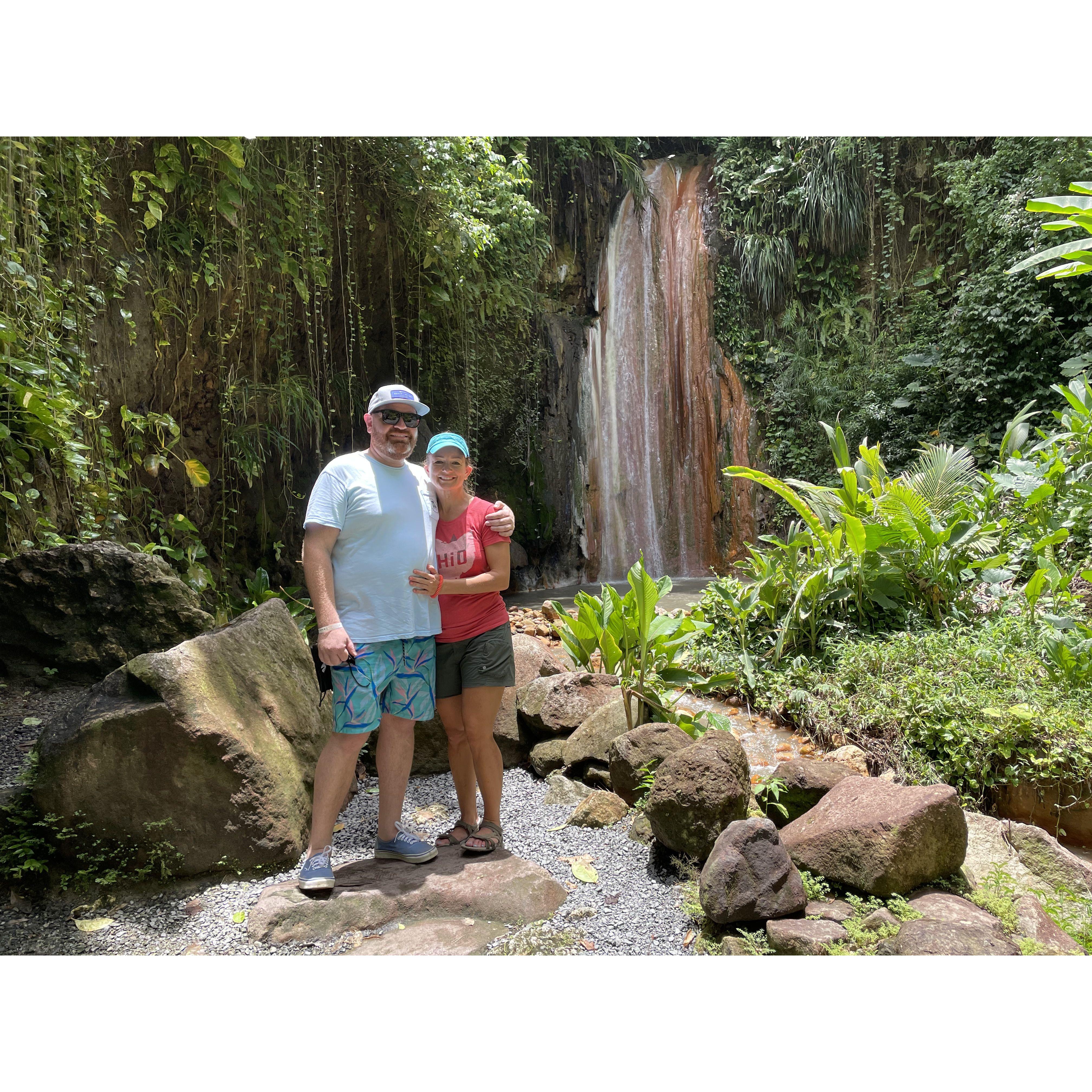 Exploring the wonders of St. Lucia was the first trip we took together.