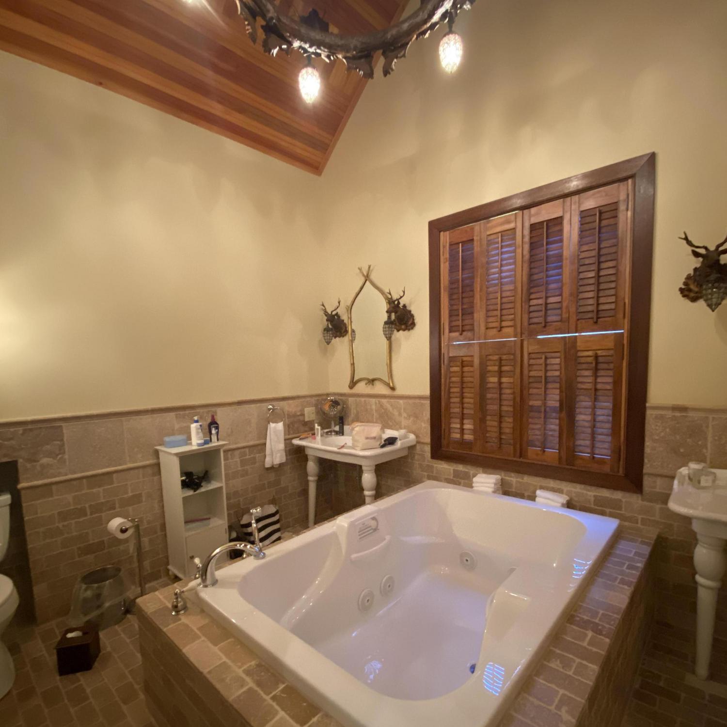 not pictured- a shower with four showerheads. major luxe (impressed with matt's elopement planning skills, not going to lie)
