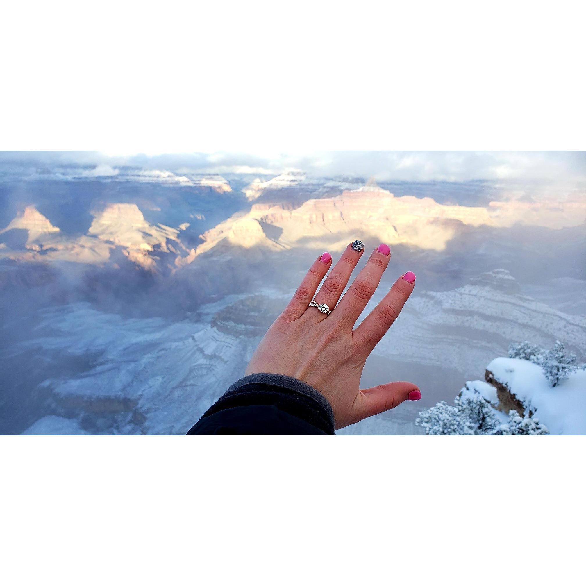 Does this Grand Canyon make me look engaged?