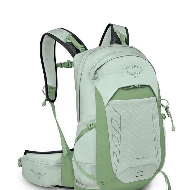 Osprey Tempest 22L Women's Lightweight Hiking Backpack with Hipbelt, Frosty Mint Green/Botanica