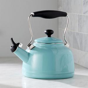 Chantal ® Vintage Aqua Steel Enamel Tea Kettle