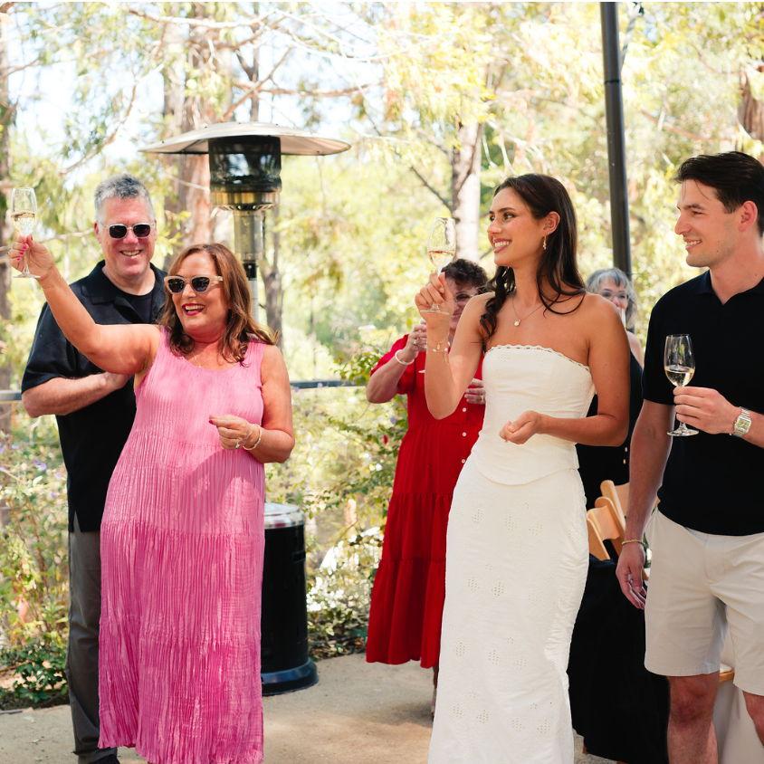 They then head down the coast to celebrate with Kaitlyn's mom in Los Gatos, CA, where Kaitlyn grew up.