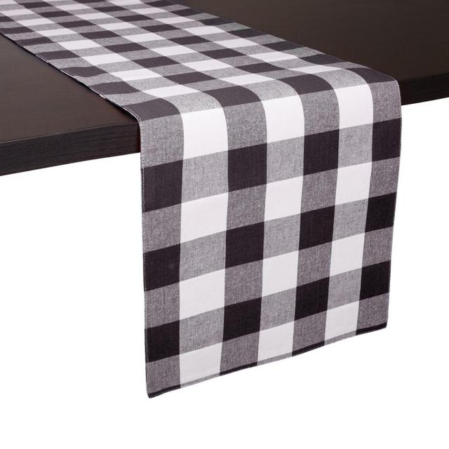 C& F Home Franklin 72-Inch Table Runner in Black