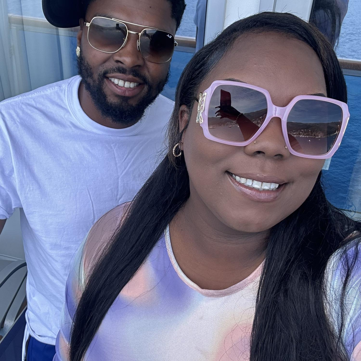 On our Honeymoon cruise 💫🤍
