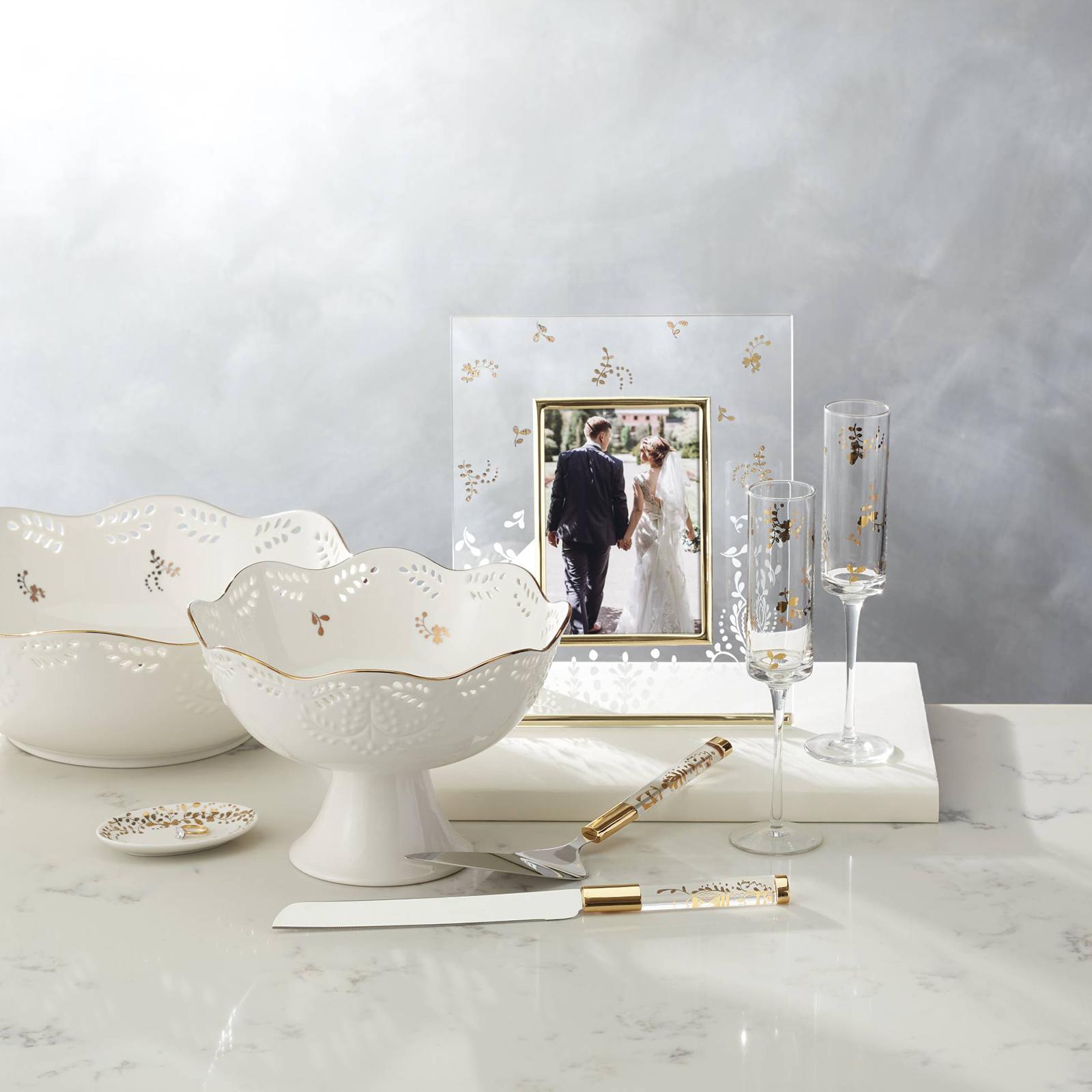 Lenox Opal Innocence Cake Knife and Server Set - Thumbnail 2