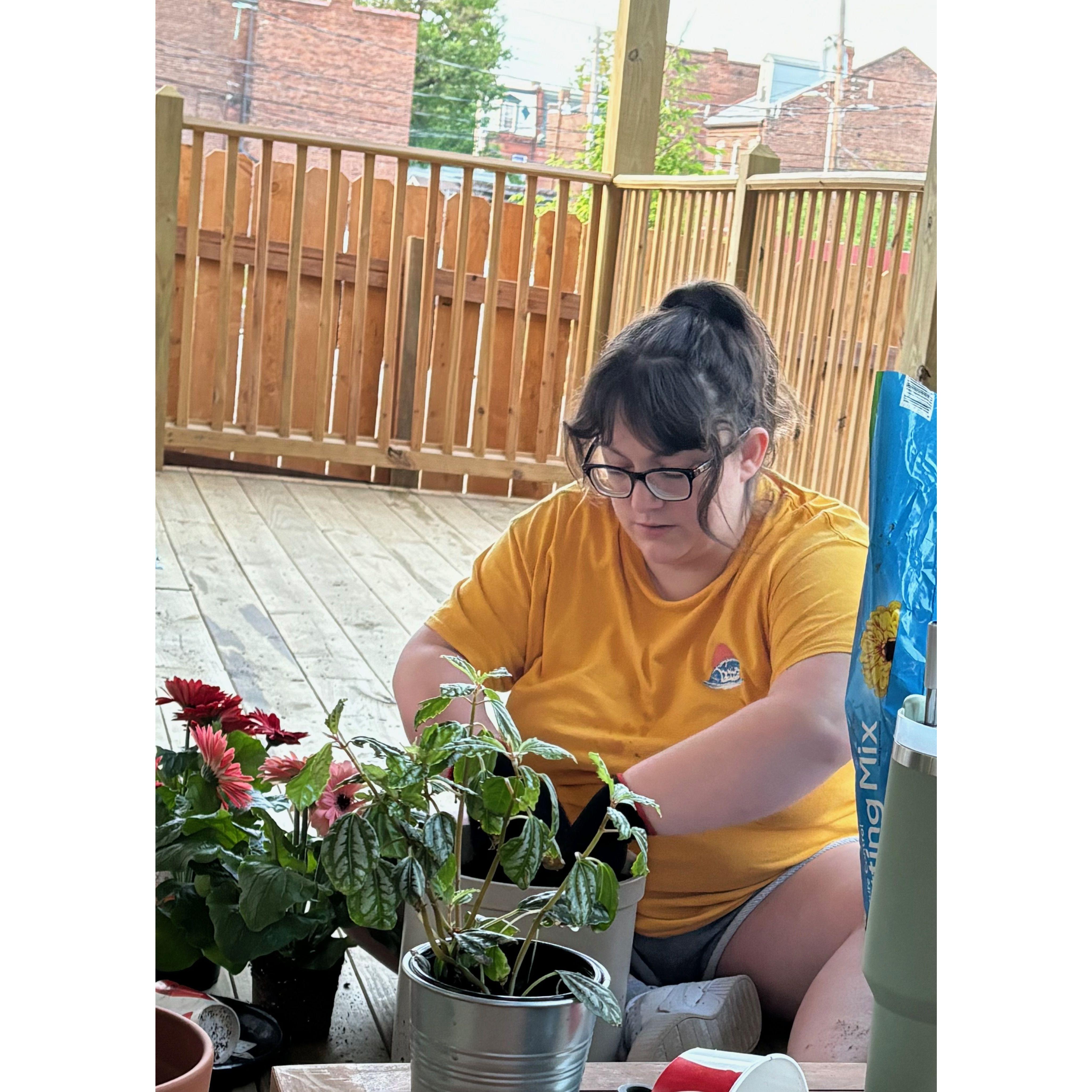 Carissa has such a way with plants. It's so cool to watch her grow plants and food from seeds!- Kelly