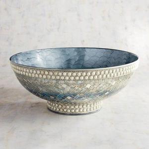 Mosaic Bowl with Faux Pearls