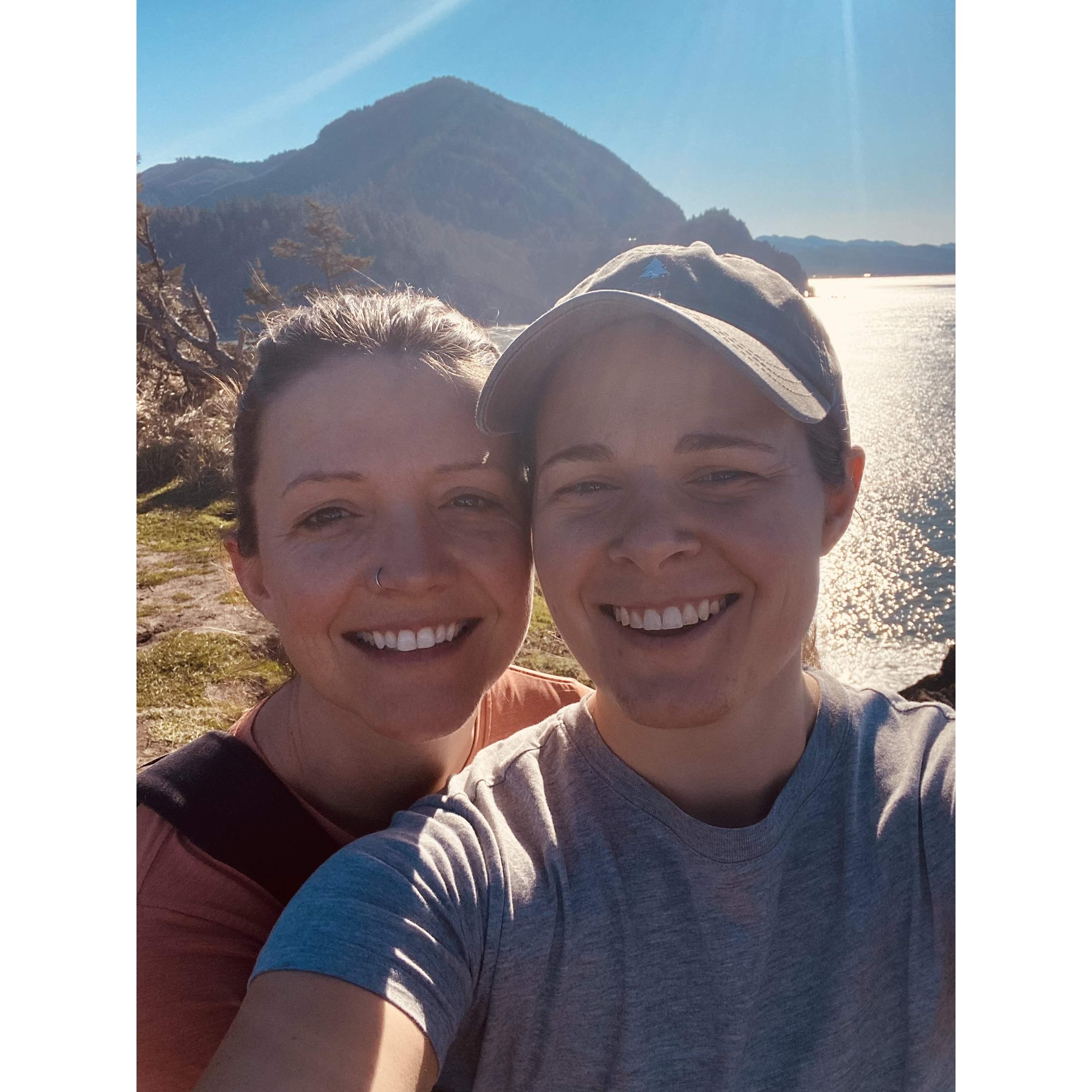 Took this picture right after Kirsten said "yes"!