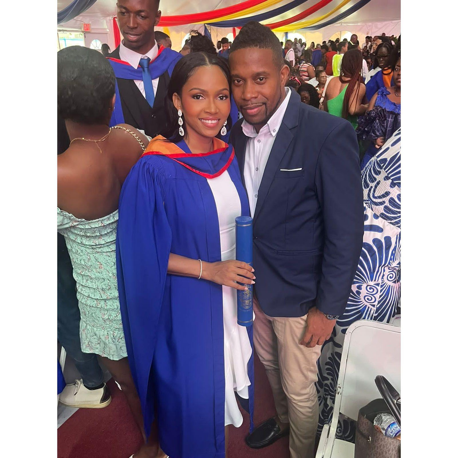 "She believed she could, and she did! 🎓💖 So proud of my graduate! ✨ #MySmartQueen #GraduationDay"