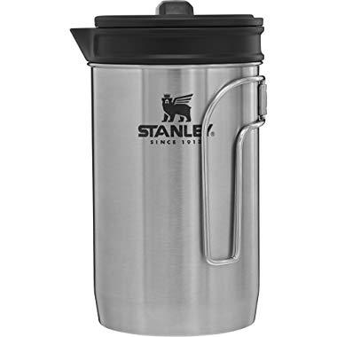 Stanley Adventure All-In-One Boil + Brew French Press , Silver , 32oz