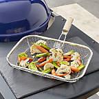 Mesh Grill Basket with Wood Handle