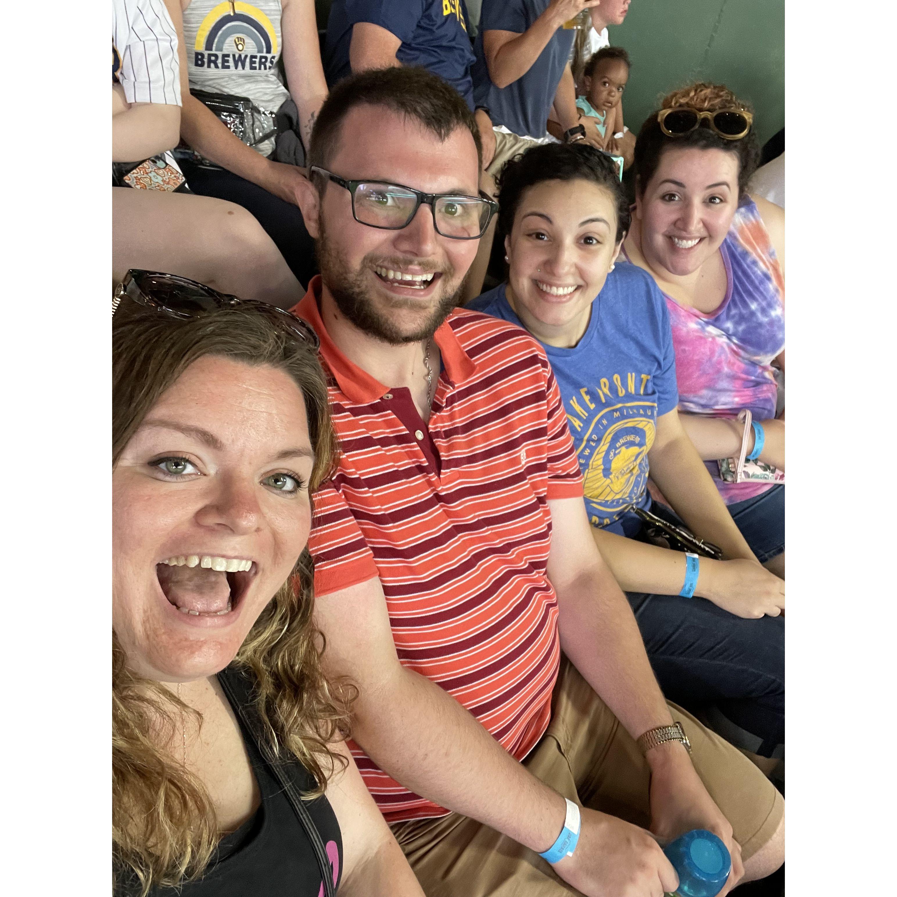 Cousin night at Brewers game