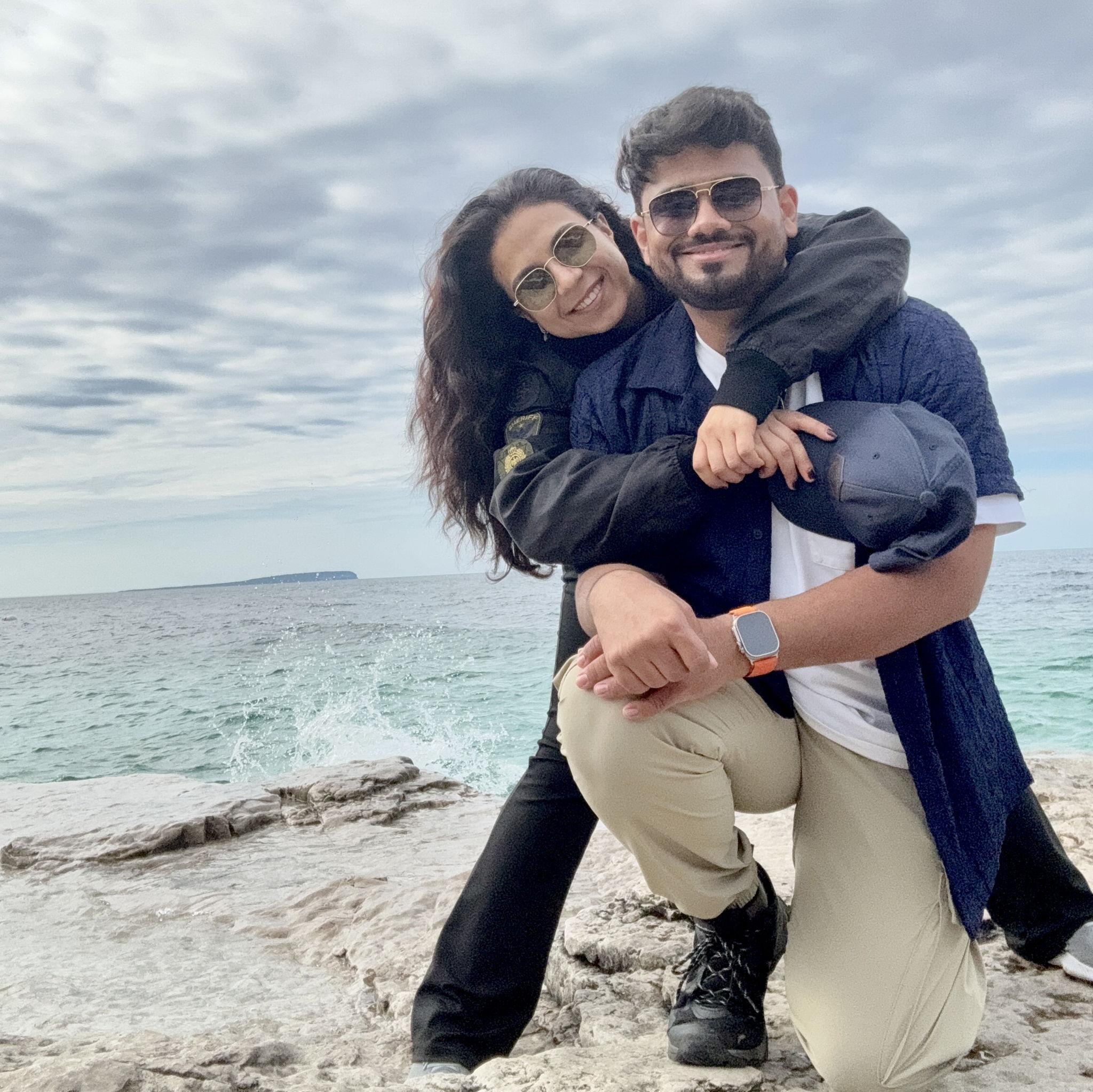 Somewhere on the rocks of Lake Huron in Tobermory, we pressed pause and just breathed it all in