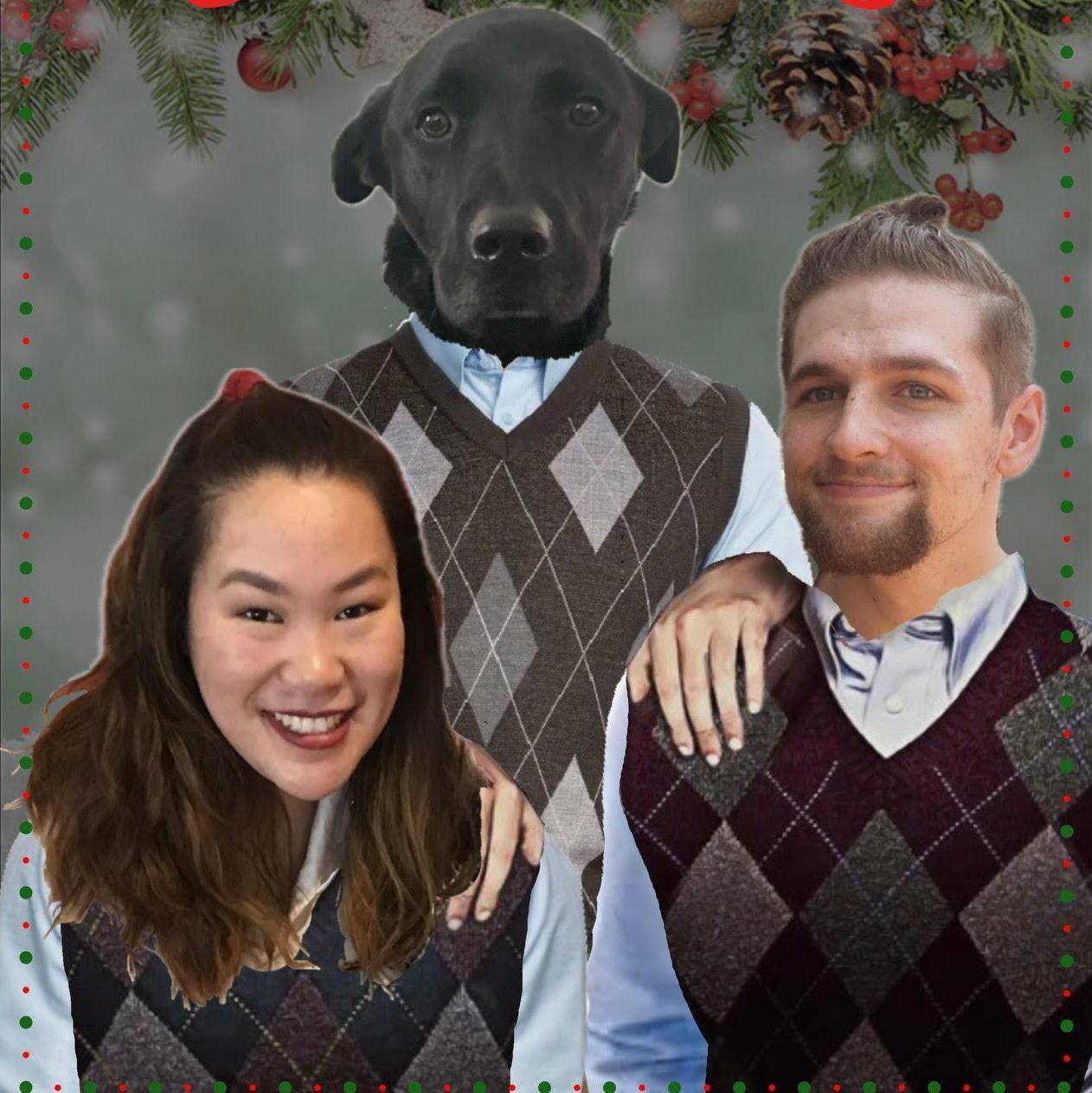 Our first family Christmas card ft. Lily