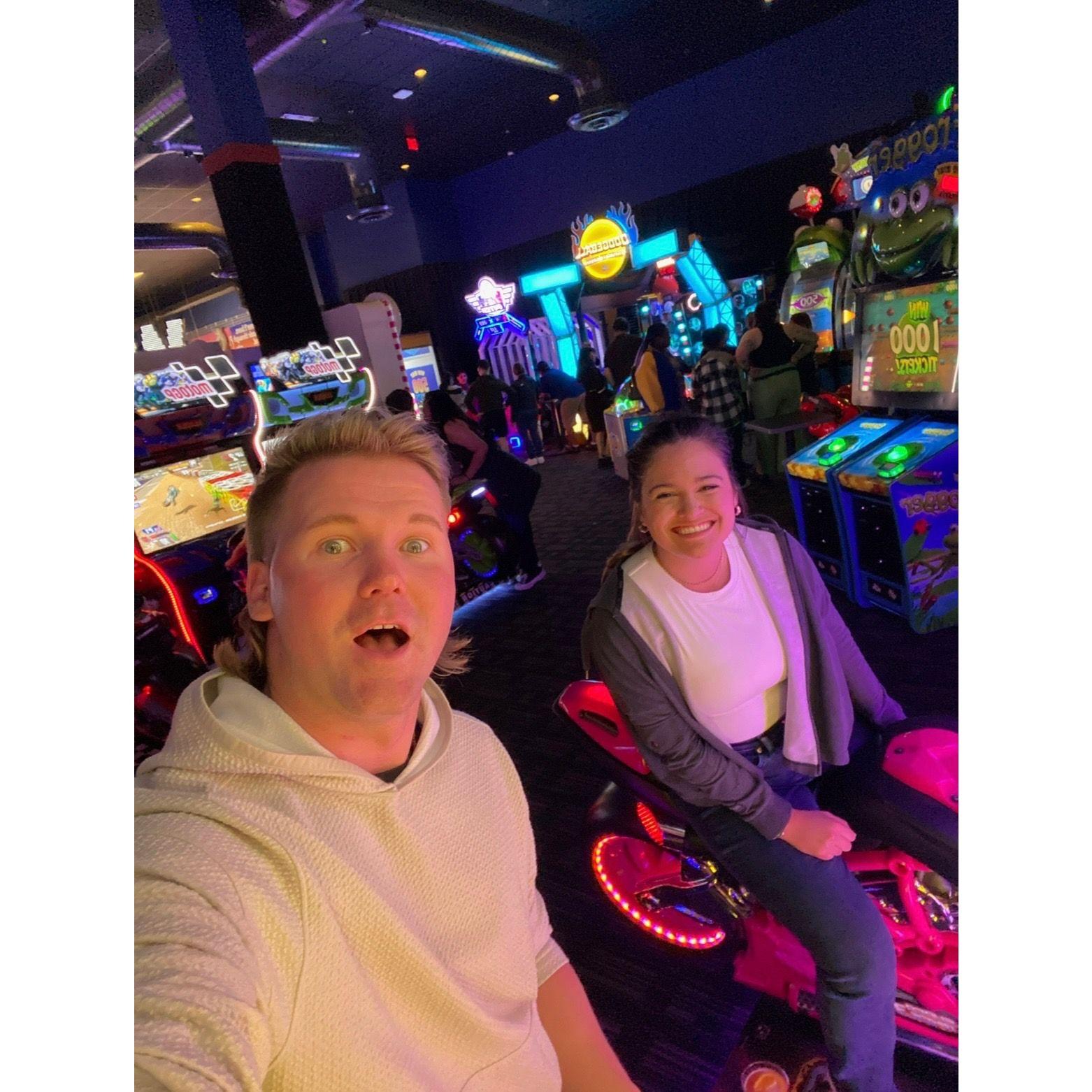 Dave n busters, busted