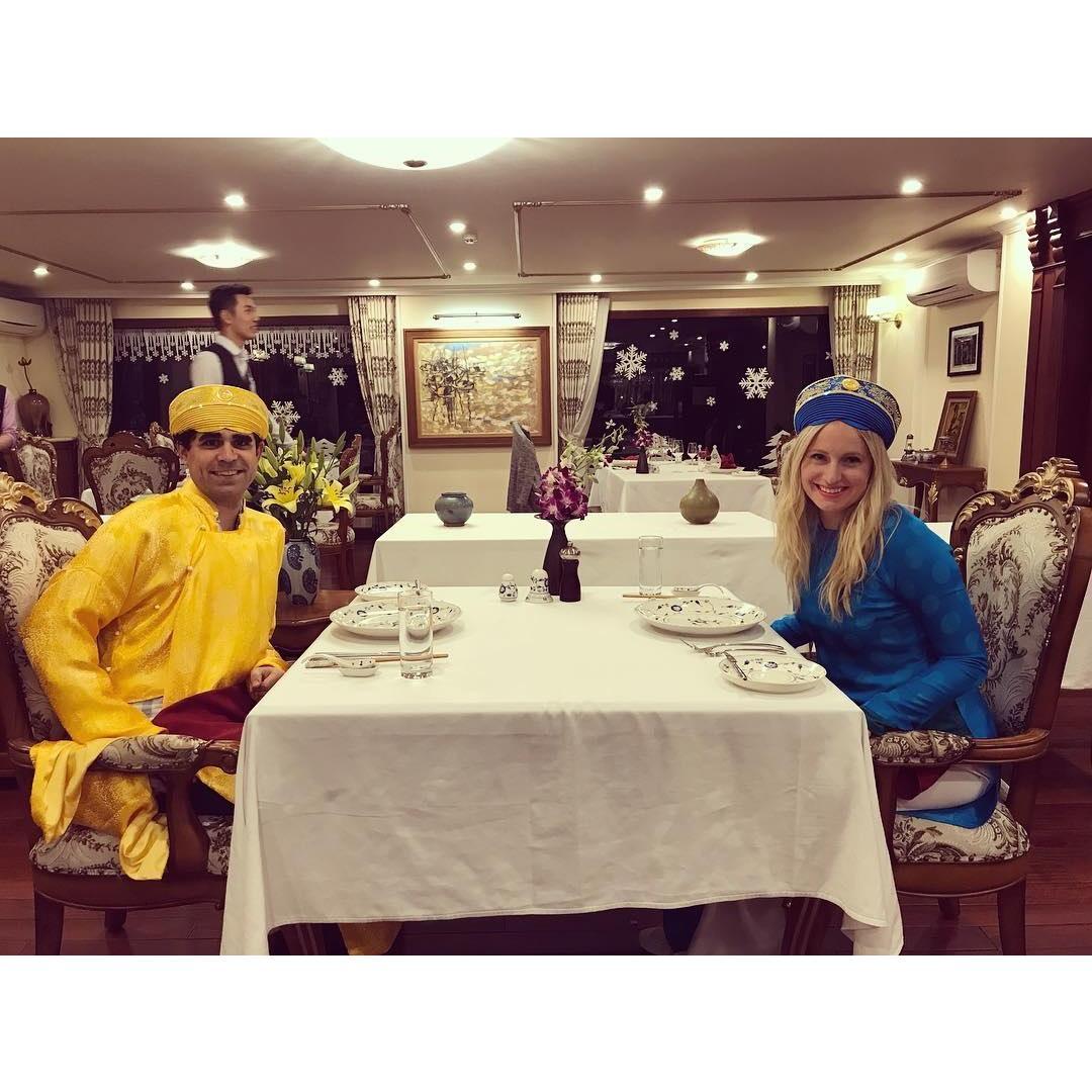 Dinner in Halong Bay aboard the Emperor Cruise