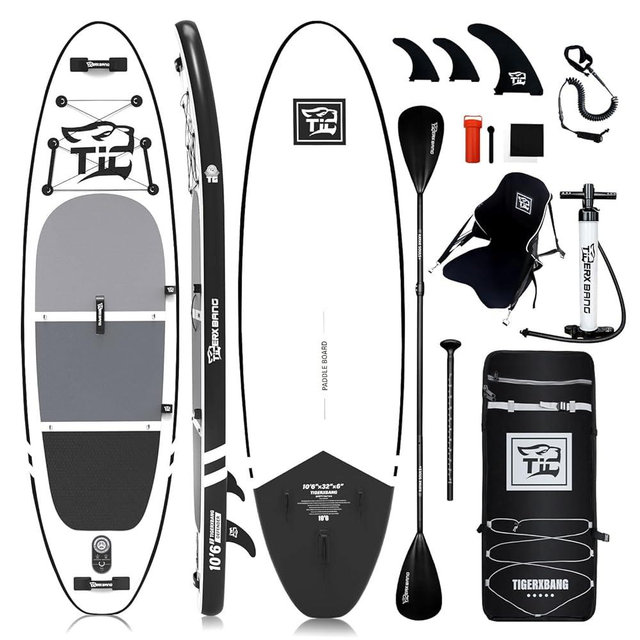 Inflatable Paddle Board with Premium SUP Board Accessories, Allround Paddle Boards for Adults/Kids,Stand Up Paddle Board Defender Collection